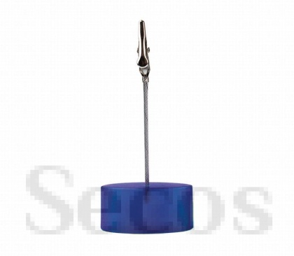 Щипка за бележки Пластмасова, Син