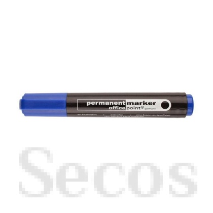 Перманентен маркер Office Point Объл връх 1-5 mm Син