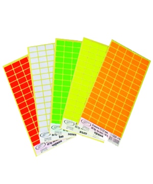 Цветни етикети самозалепващи 17/30