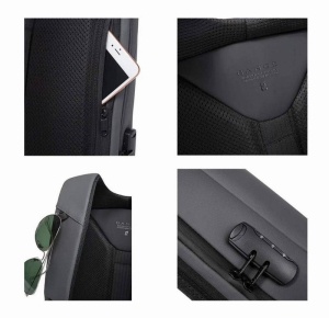 Раница за лаптоп BANGE SCALA Grey Stone 3 джоба, 15.6“, 18 л