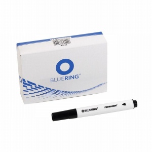 Перманентен маркер Bluering Объл връх 2-5 mm Черен