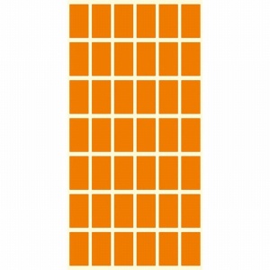 Етикети за цени 17x30 mm 42 етик./лист Оранжев неон
