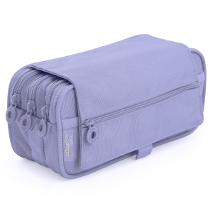 Текстилен несесер, 3 ципа, основни цветове