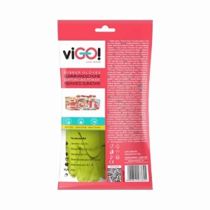 Домакински ръкавици viGO! Латекс, размер M, 1 чифт