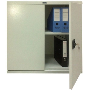 Метален шкаф Практик AM 0891 С един рафт, 91.5x45.8x83.2 cm Сив