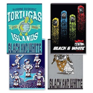 Тетрадка Black&White Boy Mix Меки корици, А5 20 л. с широки редове